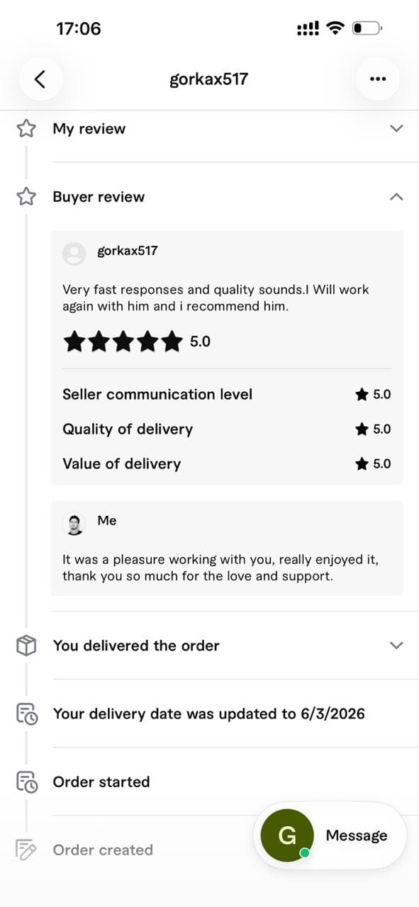 Fiverr review from dnkbk
